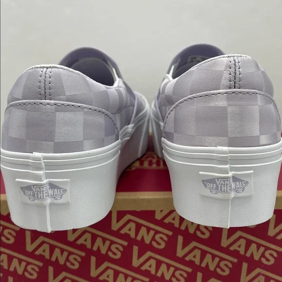 Vans Platform Sneakers Classic Slip-On Stackform
Satin Checkerboard Lilac Lavand - Picture 13 of 16